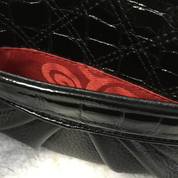 Brighton Leather Clutch Crossbody Bag Black D7685669 - Picture 11 of 11